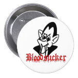 Cute Bloodsucker Vampire Cartoon Halloween Button