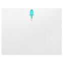 Cute Blue and White Bird. Budgie. Custom letterhead