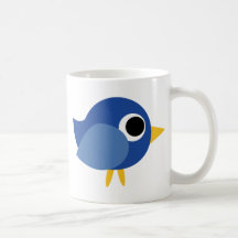 Cute Blue Bird Coffee Mug