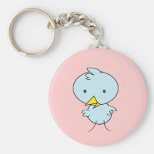 Cute Blue Birdie Keychain