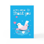 cute blue birds love very special thank you! cards