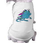 cute blue dragon monster creature doggie t shirt