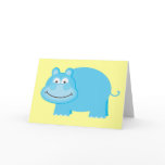 Cute Blue Hippo cards