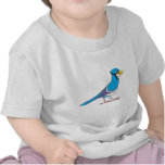 Cute Blue Jay Bird Cartoon Shirt