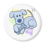 Cute Blue Kawaii Dog Magnet