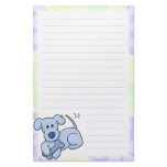 Cute Blue Kawaii Dog Stationery (Lined)