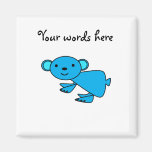 Cute Blue koala Fridge Magnet
