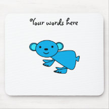 Cute Blue koala Mouse Pads