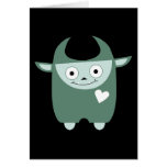 Cute Blue Monster Card