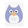 Cute Blue Owl Postcard