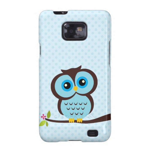Cute Blue Owl Samsung Galaxy S Case