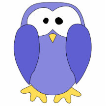 Cute Blue Penguin. Penguin Cartoon. Photo Cutouts