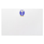 Cute Blue Penguin. Penguin Cartoon. Personalized Stationery