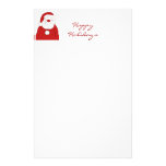 Cute Blushing Santa stationery