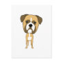 Cute Boxer Dog Cartoon Post Cards