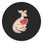 cute boxing kangaroo stickers