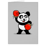 Cute Boxing Panda Card