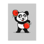 Cute Boxing Panda postcards