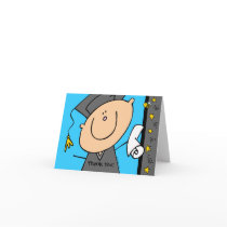 Cute Boy Grad Custom Card