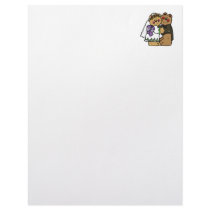 cute bride and groom teddy bear design letterhead
