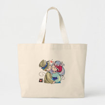 Cute, "Bride and Groom" wedding design Canvas Bag
