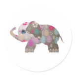 Cute bright elephant