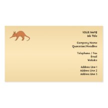 Cute Brown Aardvark Business Cards
