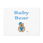 Cute Brown Bear Blue Sailor Hat Baby Bear Postcards