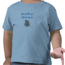 Cute Brown Bear Blue Snow Hat Baby Bear T Shirts
