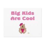 Cute Brown Bear Pink Sailor Hat Big Kids Are Cool Post Cards