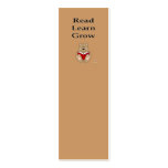 Cute Brown Bear Reading Read Learn Grow Bookmark business cards