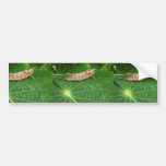 Cute Brown Grasshopper Sitting On Beautiful Patter Bumper Sticker