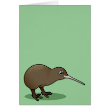 Cute Brown Kiwi from New Zealand Cards
