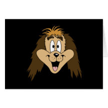 Cute Brown Shaggy Dog. Greeting Card