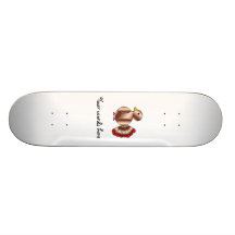 Cute brown turkey skate board deck