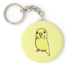 Cute Budgie Keychain