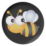 Cute Bumble Bee Plate