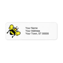cute bumble bee return address labels
