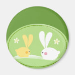 Cute Bunnies Refrigerator Magnet