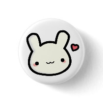 Cute Bunny Button