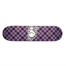 Cute Bunny; Purple Skate Board Decks