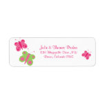 Cute Butterflies Return Address Labels