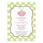 Cute Butterfly Birthday Party Invitation