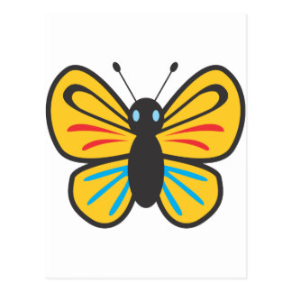 Cute Butterfly Monarch Cartoon Post Cards