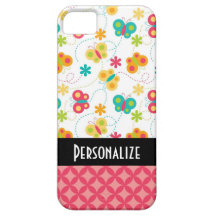 cute butterfly trails pattern iPhone 5 cover