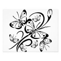 Cute Butterfly's Personalized Invitation