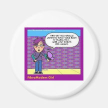 Cute button to spread awareness fridge magnets