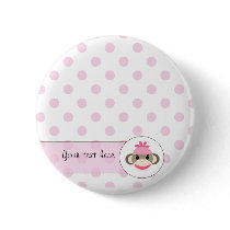 Cute Buttons By The Sock Monkey Shoppe