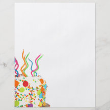 Cute Cake with Swirly Candles Flyer