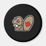 cute canadian beaver fridge magnets